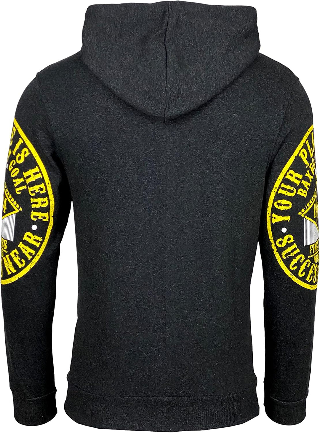 Subliminal Mode Herren-Kapuzen-Sweatshirt, langärmlig, mit Kängurutasche, zweifarbig, lässig, Basic-