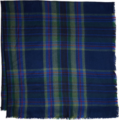 Lee Damen Schal Check Scarf, Blau (Navy Darkness ML), One size (Herstellergrösse: 88)