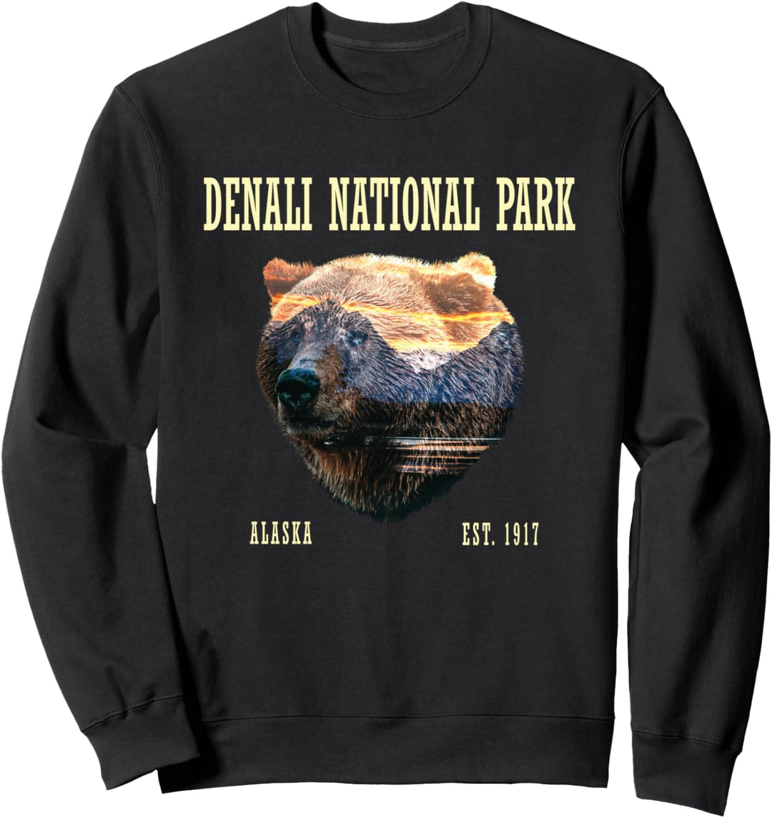 Grizzlybär Denali Nationalpark Est. 1917 Sweatshirt