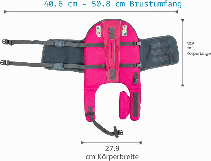Outward Hound Granby Splash Schwimmweste für Hunde, Grösse S, Pink Granby (Flotation) Small rose, Gr