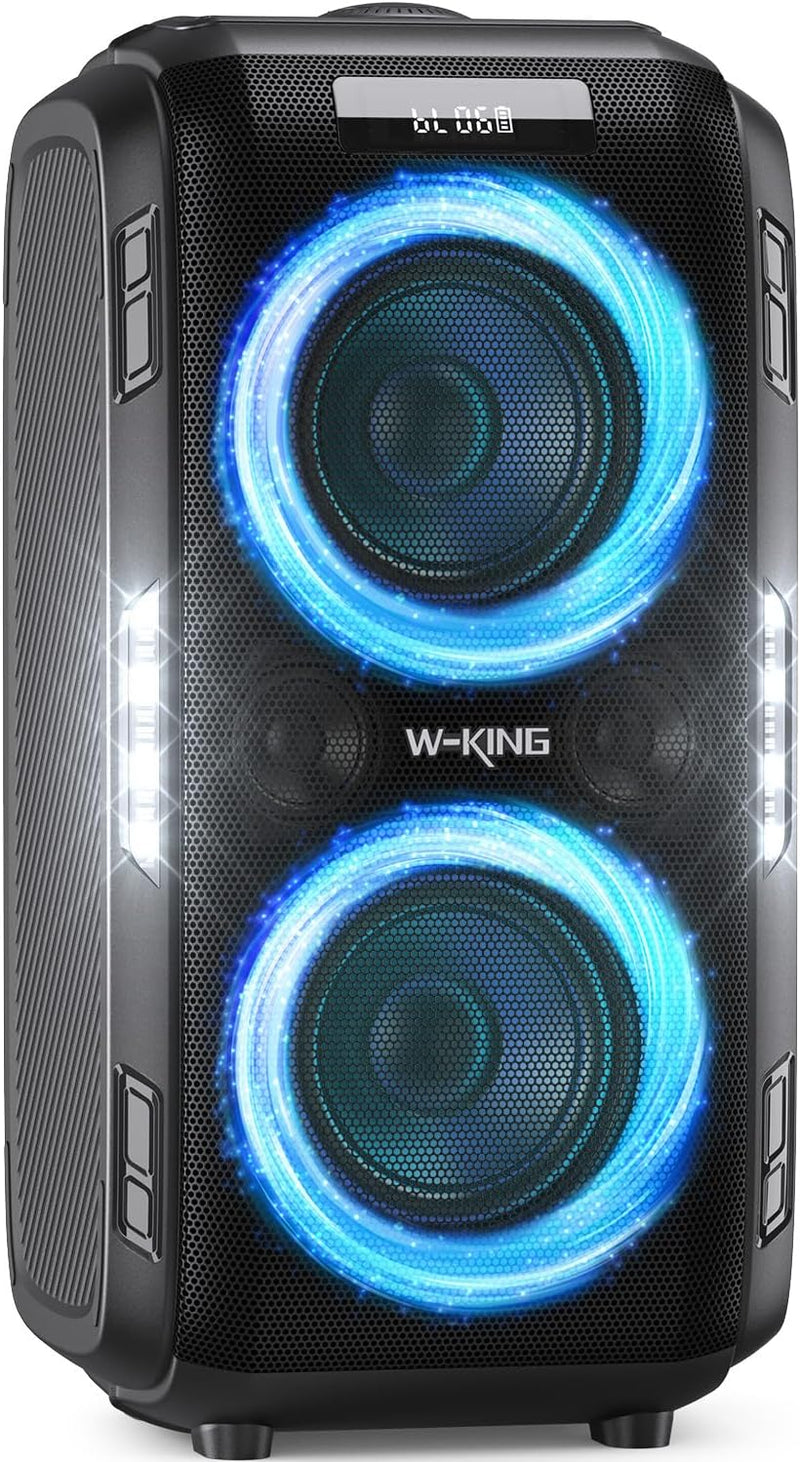 W-KING 250W PEAK Bluetooth Lautsprecher Box Gross, V5.3 Musikbox Lautsprecher Bluetooth Party Boom B