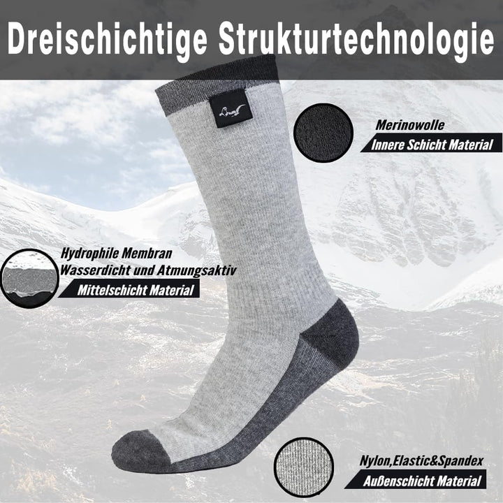 OTTERSHELL Wasserdichte Socken Damen und Herrn. Geeignet für Outdoor-Aktivitäten wie Golf, Radfahren