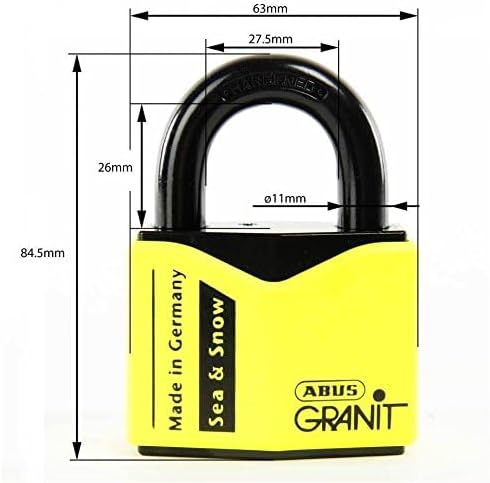 ABUS Vorhangschloss Sea und Snow, 35060, Schwarz