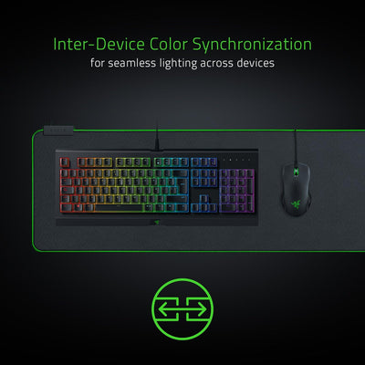 Razer Goliathus Extended Chroma - Extra grosse weiche XXL Gaming Maus-Matte mit RGB Beleuchtung (Kab