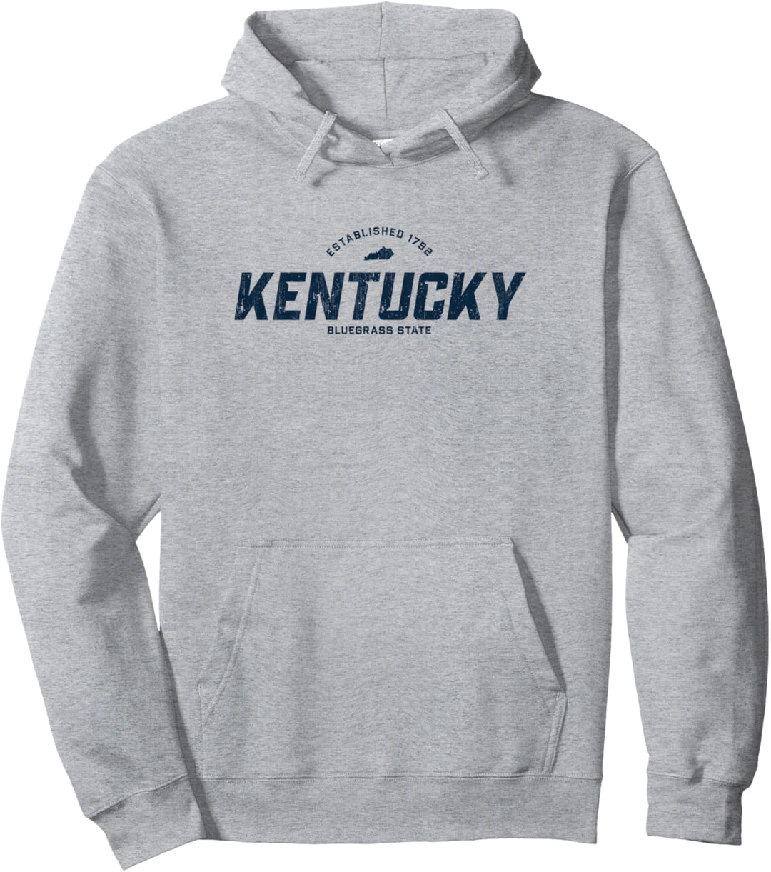 Kentucky KY Sportlogo Vintage Athletic Marineblau Pullover Hoodie
