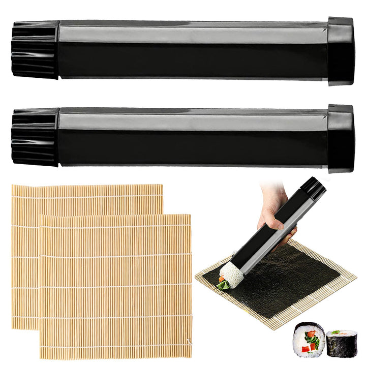 4 Stück Sushi Maker, Sushi Set zum Selber Machen, Sushi Maker Kit Tragbarer, DIY Sushi Set zum Selbe