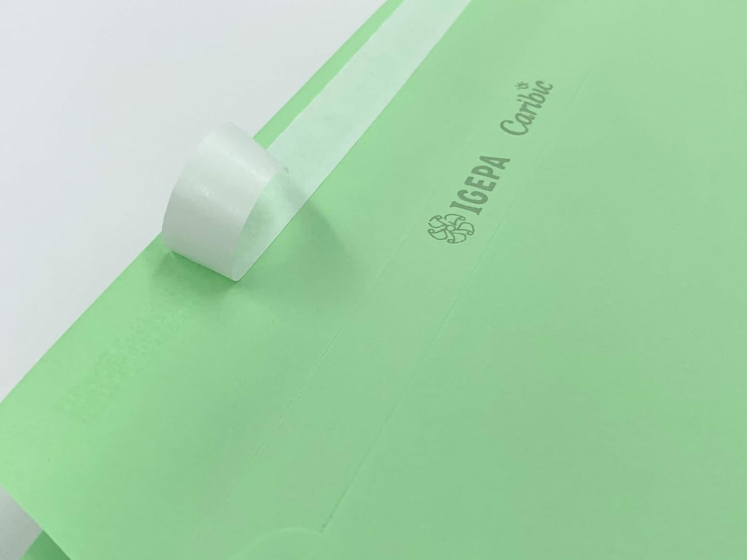 250 Umschläge, Hellgrün, Mintgrün, DIN lang = 220 x 110 mm, Abziehstreifen, Caribic von IGEPA