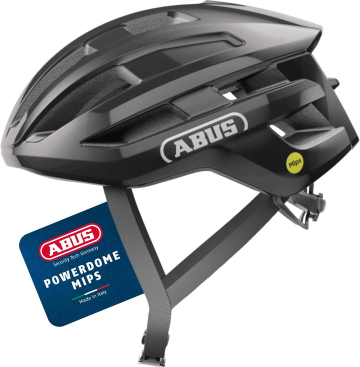 ABUS Rennradhelm PowerDome MIPS - leichter Fahrradhelm mit cleverem Belüftungssystem und Aufprallsch