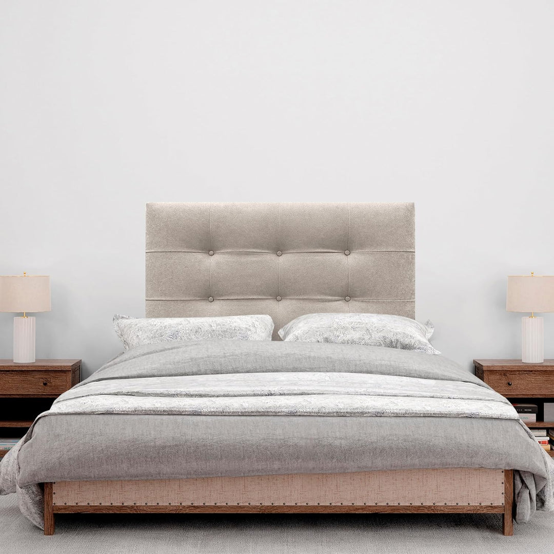 DHOME Kopfteil, gepolstertes Bett Kopfteil 8cm dick. Gepolstertes Kopfteil ACUALINE Stoff und Kunstl