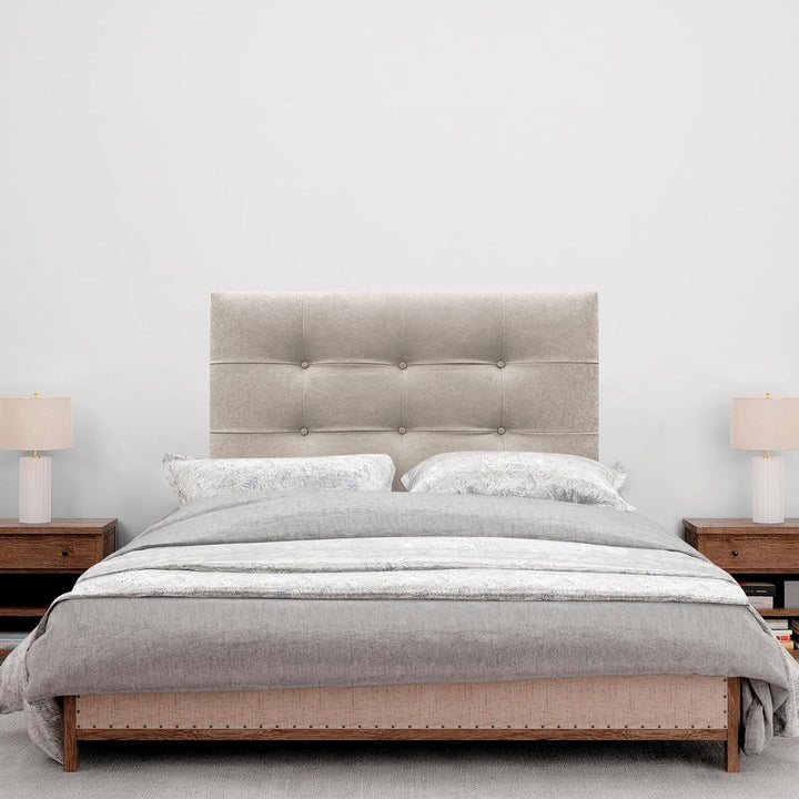 DHOME Kopfteil, gepolstertes Bett Kopfteil 8cm dick. Gepolstertes Kopfteil ACUALINE Stoff und Kunstl