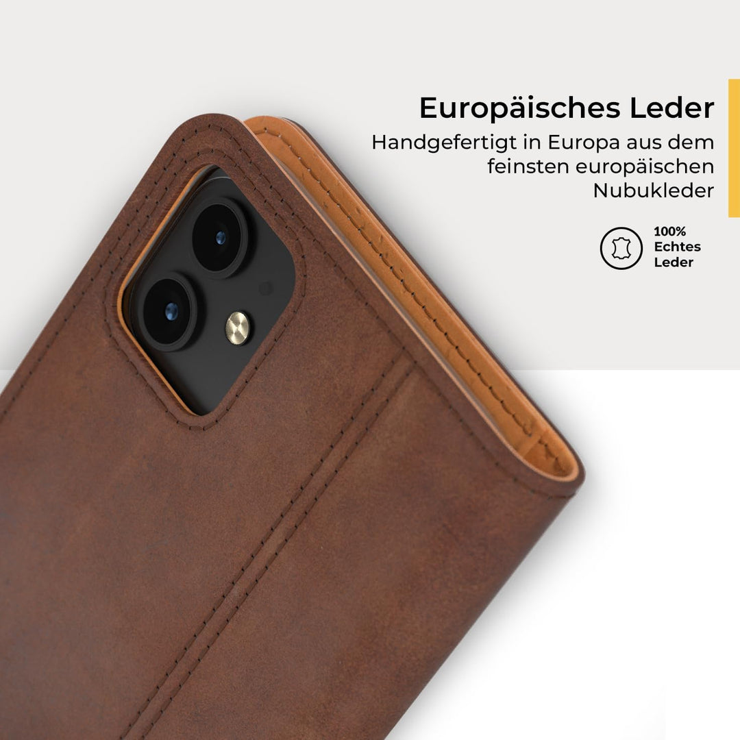 Snakehive iPhone 11 Hülle Leder | Stylische Handyhülle mit Kartenhalter & Standfuss | Handyhülle Sch