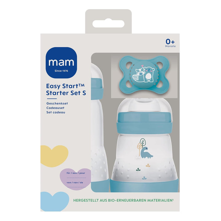 MAM Easy Start Anti-Colic Starter Set S, Baby Erstausstattung mit 2 Anti-Colic Flaschen (160 ml & 26