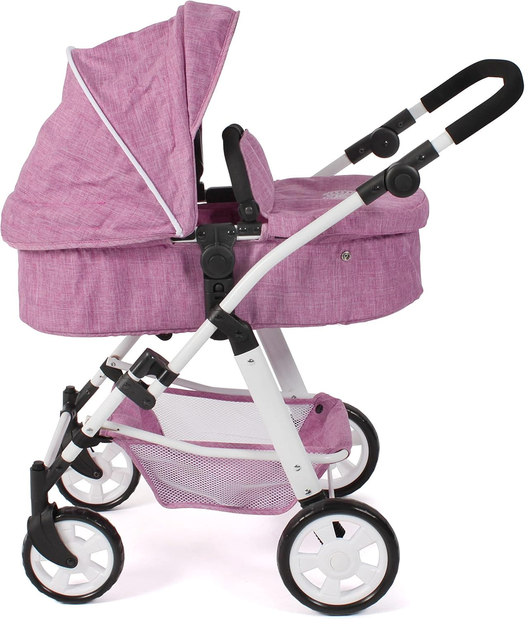 Bayer Chic 2000 - Puppenwagen Nele, 2-in-1 Kombipuppenwagen für Kinder von 3 bis 8 Jahren, Puppenkin