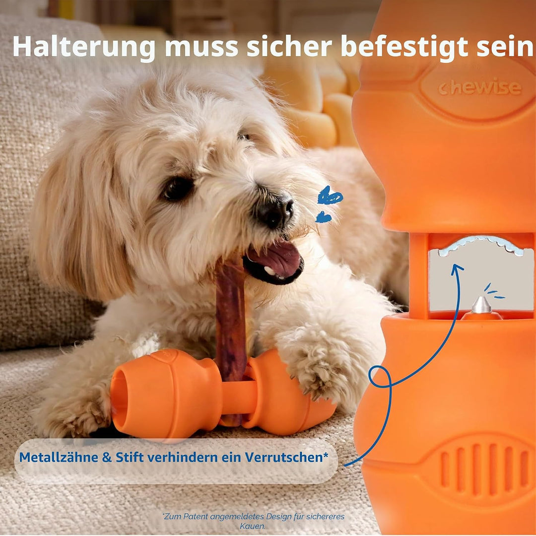 PetClan Chewise Bully Stick Halter – Sicherheit & Robustes Design, BPA-frei, Sicherer Ochsenziemer-H