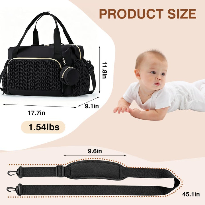 FARYODI Baby Wickeltaschen, Multifunktionale Wickeltasche für Mütter, Grosse Windeltasche mit verste