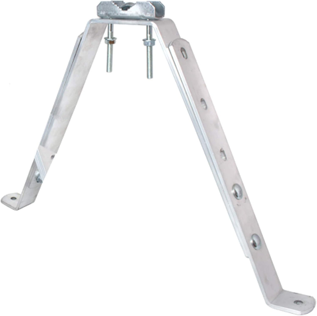Wandbefestigung / Masthalterung aus hochwertigem Stahl variabel von 45 bis 60 cm - Mast- oder Stange