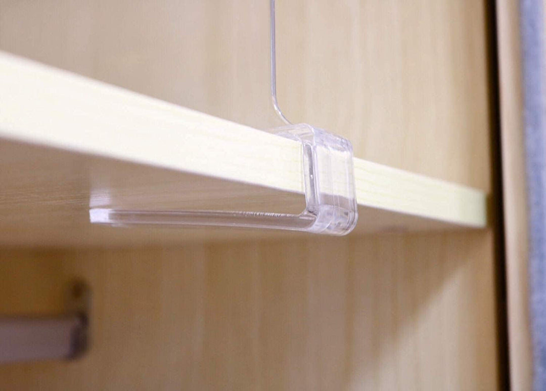 CY Craft Regalteiler für Schränke, 8 Stück, transparente Acryl-Regalteiler für Holzregale und Kleide