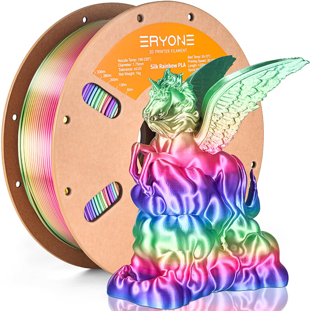ERYONE Ultra Shiny Silk PLA Filament voor 3D Druker, PLA Filament 1.75mm, +/- 0,03mm,1kg 1 Spule, Mu
