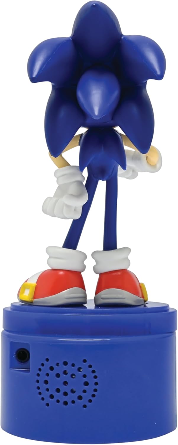 Lexibook, SEGA Sonic The Hedgehog, Nachtlicht mit Lautsprecher, Weiches Licht, Batteriebetrieben, Bl
