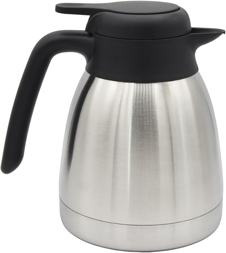 TRINKBASIS Isolierkanne – Thermoskanne aus doppelwandigem Edelstahl (1 L), 1 L