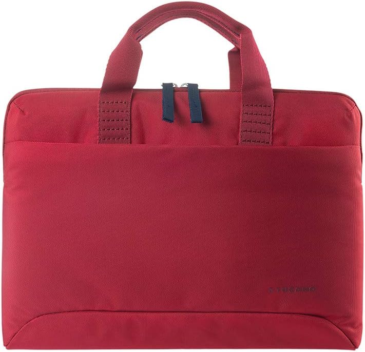 Tucano BSM15-R Smilza Schlanke Laptoptasche aus Nylon, 39,64 cm (15,6 Zoll) Rot, Rot