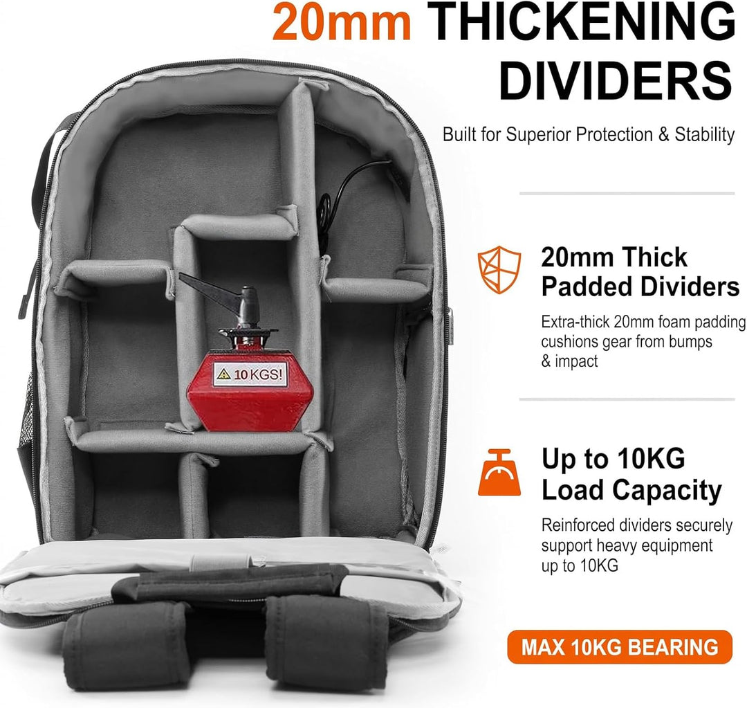 CADeN Anti-Diebstahl-Design Kamerarucksack Tasche für Sony Canon Nikon DSLR/SLR Spiegellos Wasserdic