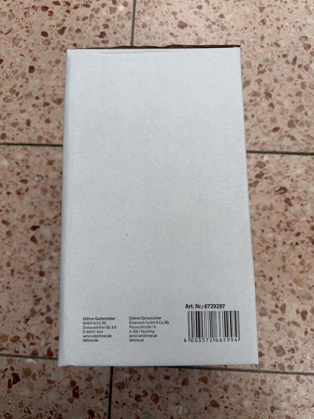 Dehner Grablaterne mit Stab, 46 x 13.8 x 12 cm, Eisen/Glas, schwarz