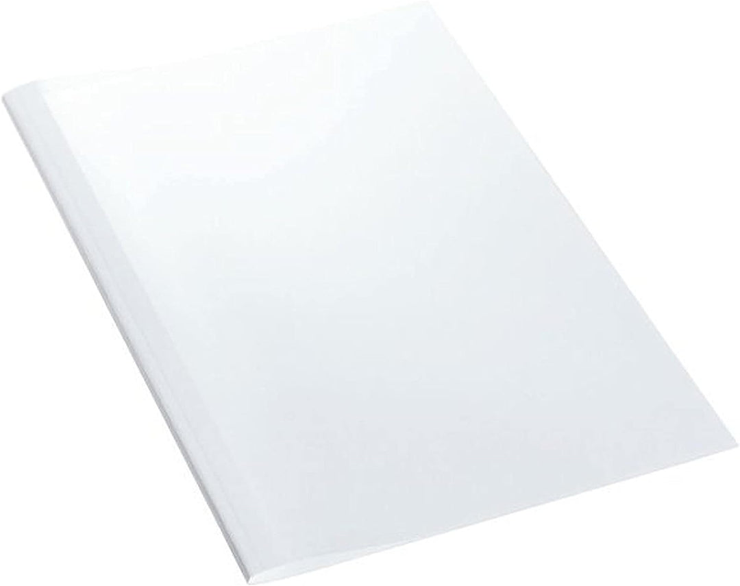 Leitz 177158 Thermobindemappe Standard, A4, Rückenbreite 1,5 mm, 100 Stück, weiss 1.5 mm (15 Sheet),