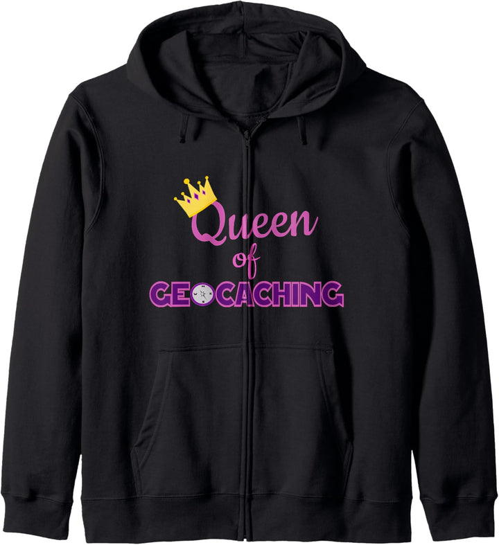GPS inspiriertes Geocaching Queen Geschenk für eine Geocacher Frau Kapuzenjacke