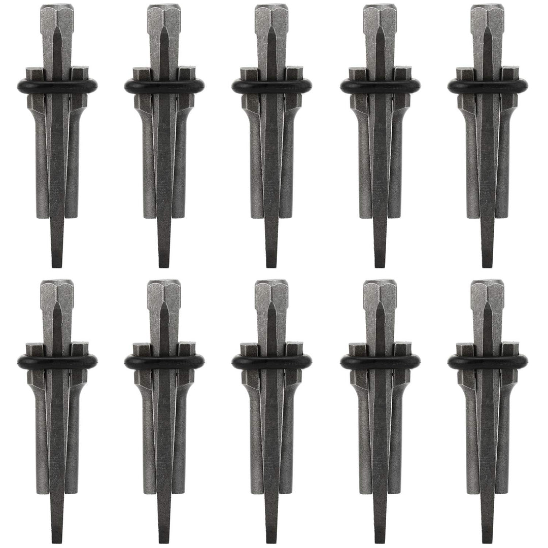 Homtone 10-teilig Hand Spalter für Beton, Stein, Marmor, Granit und Fels, Spaltkeil Werkzeuge Spreng