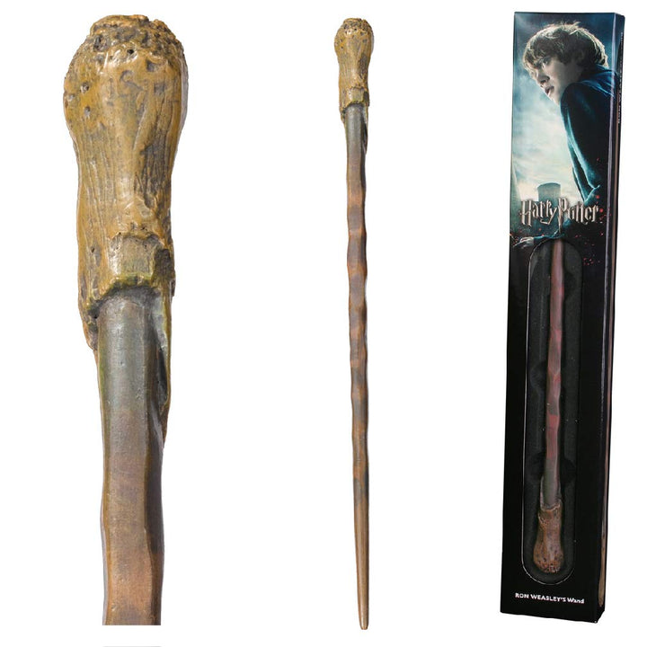 The Noble Collection - Ron Weasley Wand In A Standard Windowed Box - 14in (36cm) Wizarding World Wan
