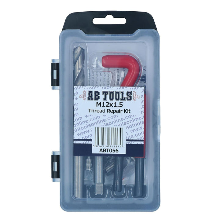 AB Tools M12 x 1,5 mm kit Reparatur Filetieren/helicoil 15pc beschädigt ein046