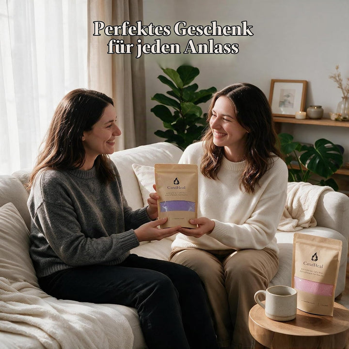 CandHeal Pearled Kerzensand,Duftendes Kerzenwachs für DIY Kerzen, Kerzen selber machen Set mit Docht