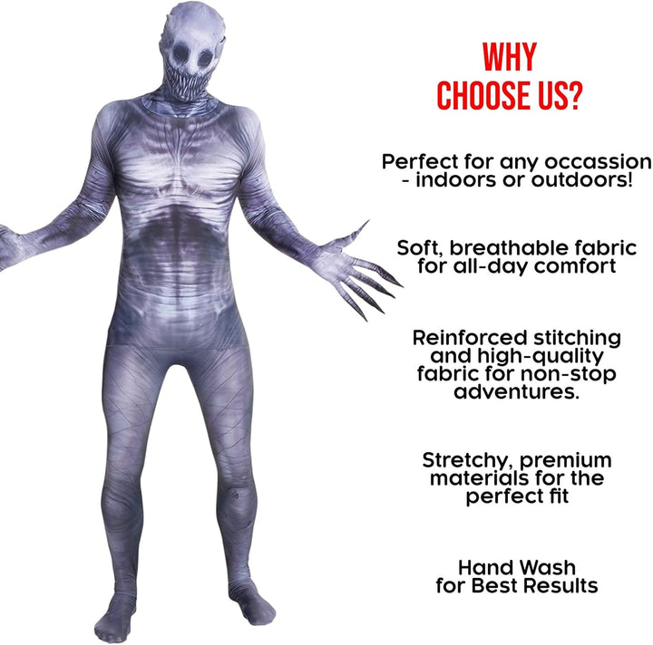Morphsuits The Rake Kostüm für Erwachsene, Monster Verkleidung, Halloween und Karneval - M (150cm-16