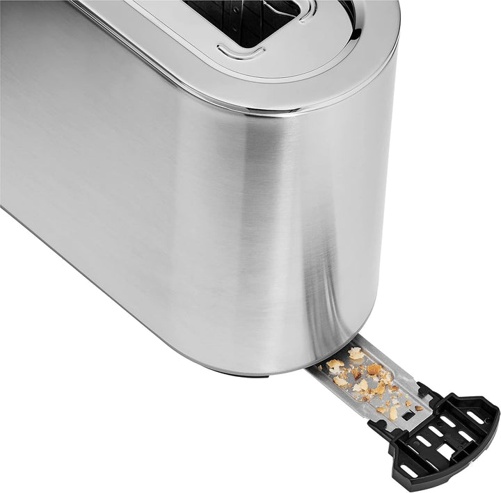 WMF Lumero Toaster Langschlitz mit Brötchenaufsatz, 2 Scheiben, XXL, Einseitiges Toasten, 1-Scheiben