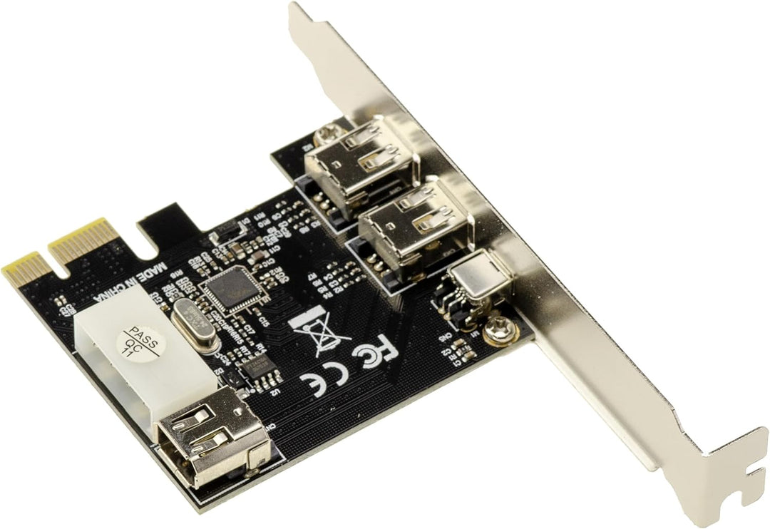 KALEA-INFORMATIQUE PCI Express PCIe auf FireWire 400 IEEE1394a 2+1 6-Punkt- und 4-Punkt-Ports Contro