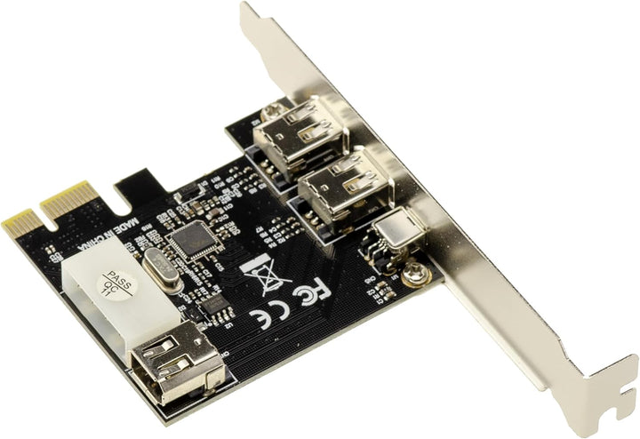 KALEA-INFORMATIQUE PCI Express PCIe auf FireWire 400 IEEE1394a 2+1 6-Punkt- und 4-Punkt-Ports Contro