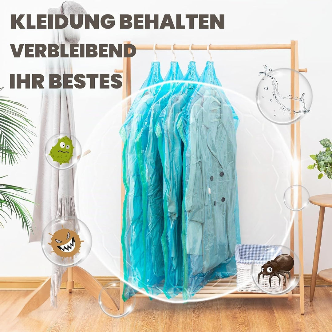 TAILI Vakuumbeutel für Kleidung Hängend, Vacuum Bags for Clothing Vakuumierbeutel Kleidung Mit Kleid