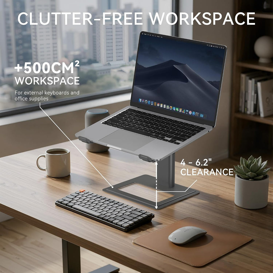 SOUNDANCE Laptop-Ständer für Schreibtisch, verstellbar, ergonomischer Laptop-Ständer für den Schreib