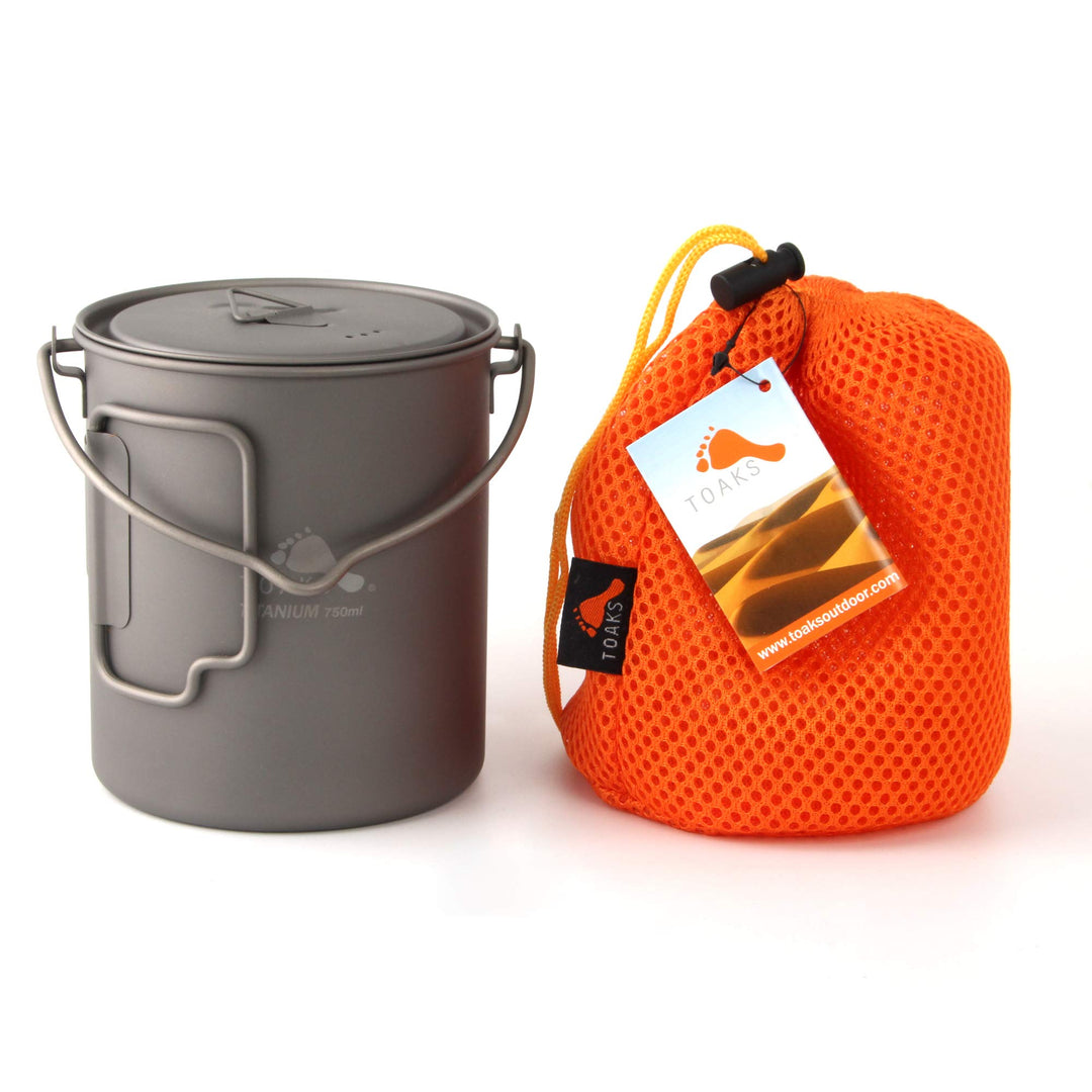 TOAKS Titan 750ml Kochtopf mit Bail Handle (750ml[POT-750-BH])