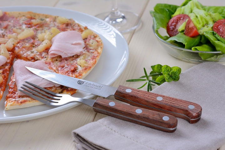 GRÄWE Steakmesser 4 Stück Palisander-Holzgriff