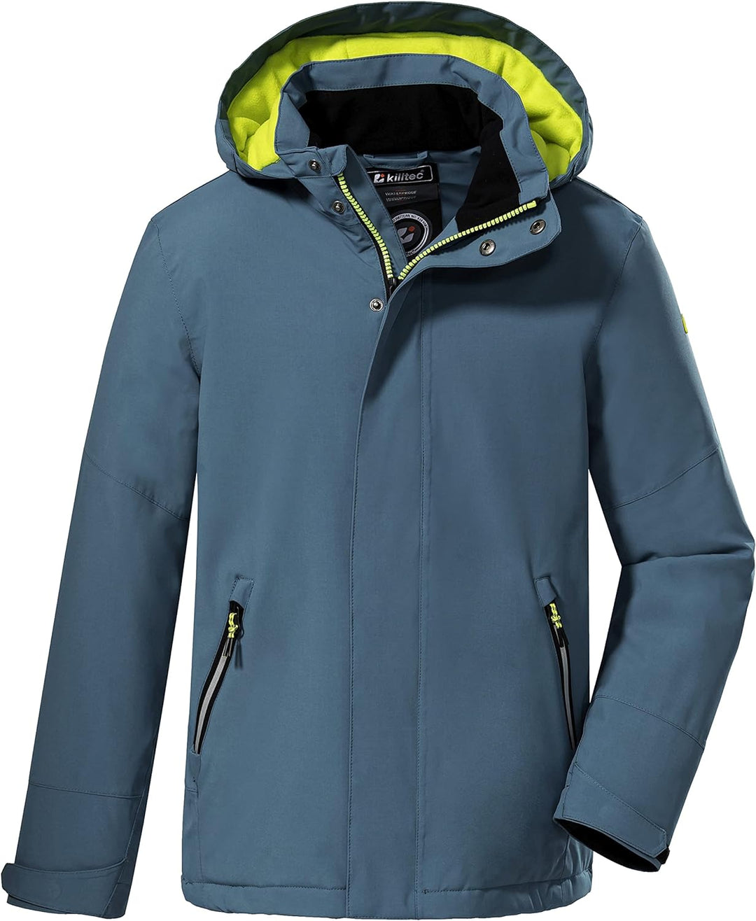Killtec Jungen Kow 206 Bys Jckt Outdoorjacke Funktionsjacke mit Kapuze, Blau/Grau, 116 EU