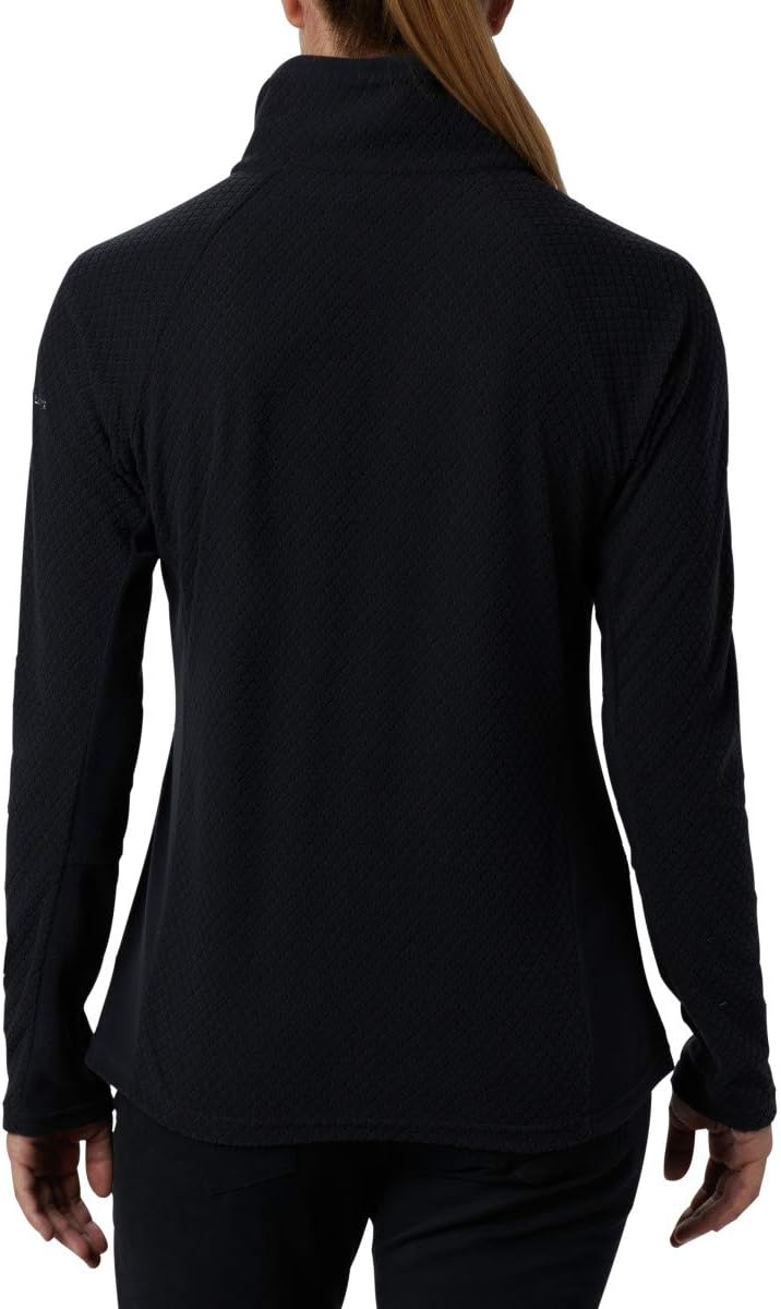 Columbia Damen Glacial™ Iv Print 1/2 Zip Pullover (1er Pack) XL Black Quilt Pattern/Black, XL Black