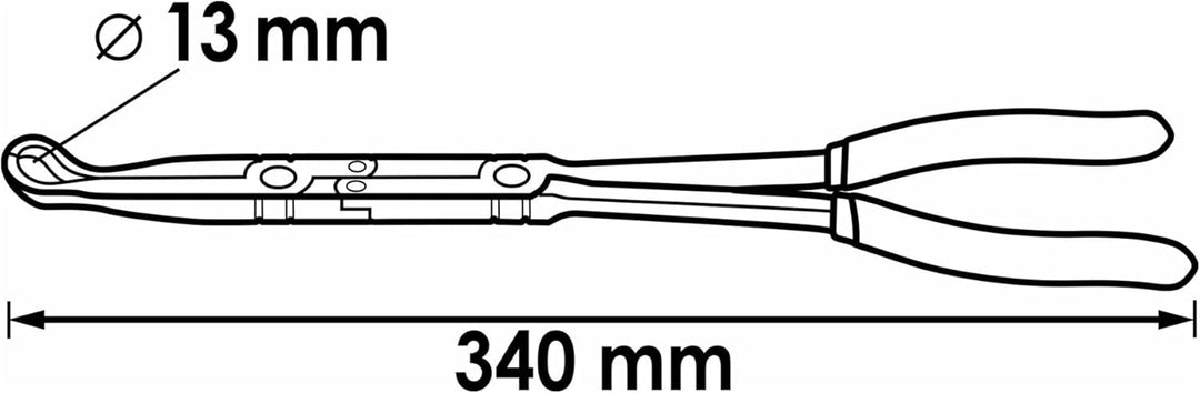 Vigor Zündkerzenzange (mit Doppelgelenk, 13 mm) V5494, 13