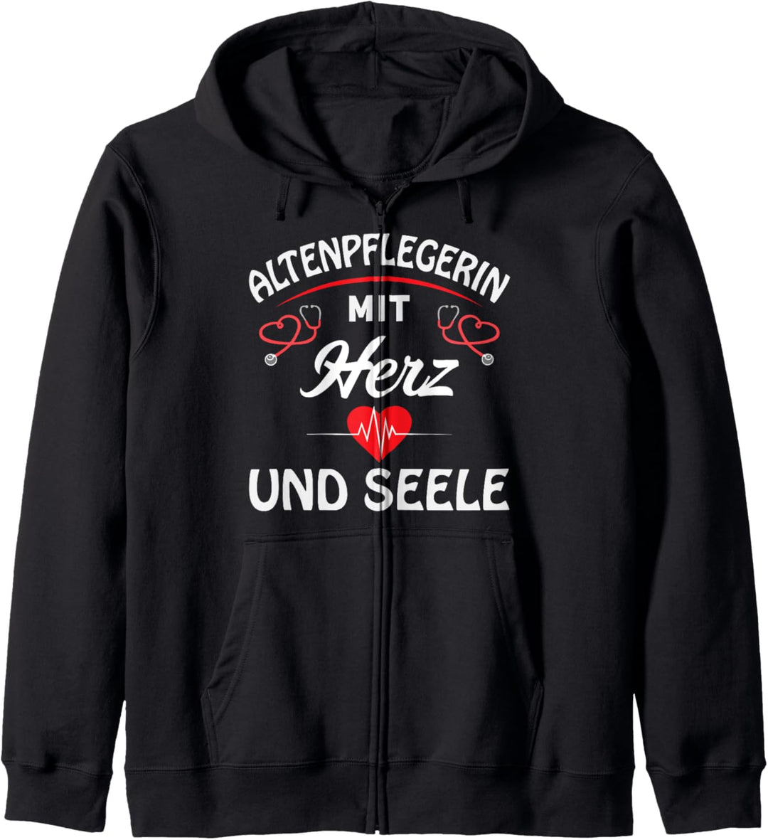 Berufskleidung für Altenpflegerin Pflegehelferin Altenpflege Kapuzenjacke