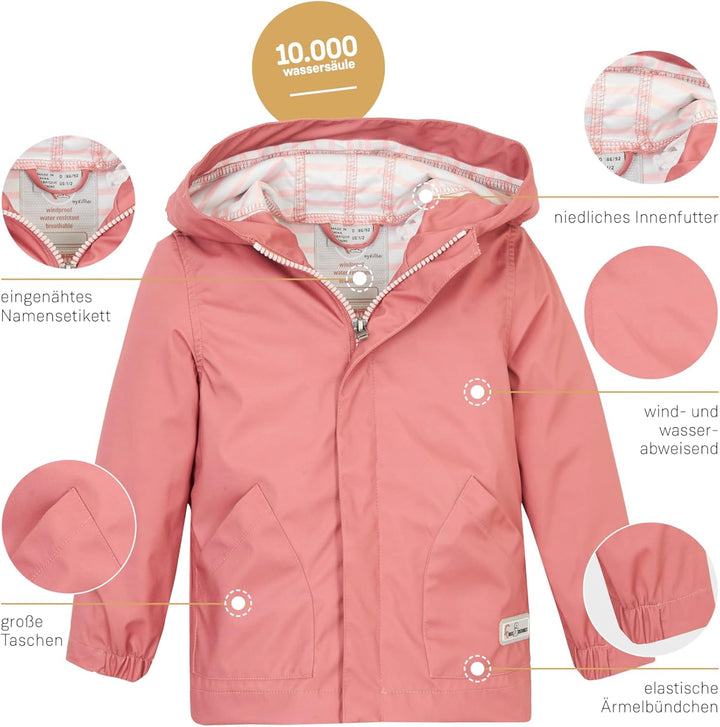 first instinct by killtec Unisex Fis 23 Mns Sftshll Jckt Softshell Jacke mit Kapuze 122-128 rosenhol