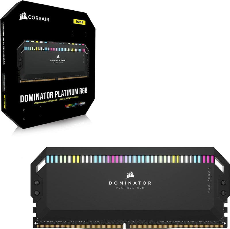 Corsair DOMINATOR PLATINUM RGB DDR5 RAM 64GB (2x32GB) 5600MHz CL40 Intel XMP iCUE Kompatibel Compute