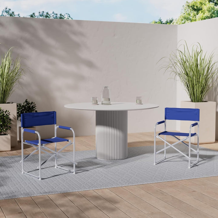 Direktor-Stuhl Stoff Rohrmotor aus Aluminium und PVC PLAYA Polyester