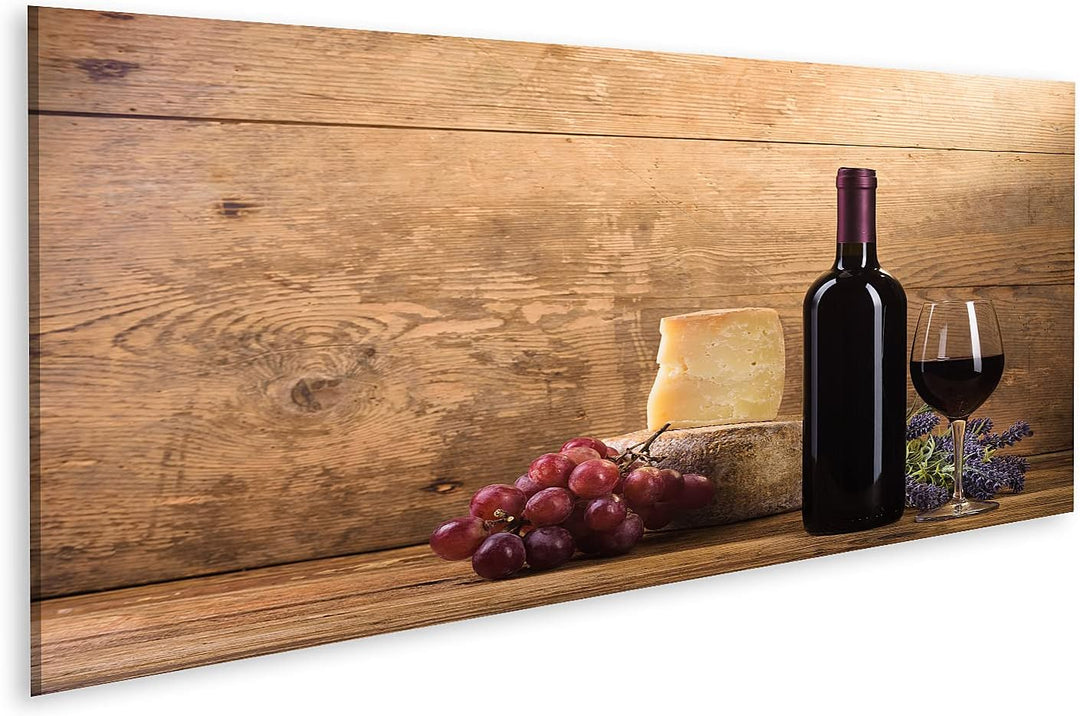 islandburner Bild auf Leinwand Rotwein Im Vintage Licht Mit Käse Und Früchten Bilder Wandbilder Post