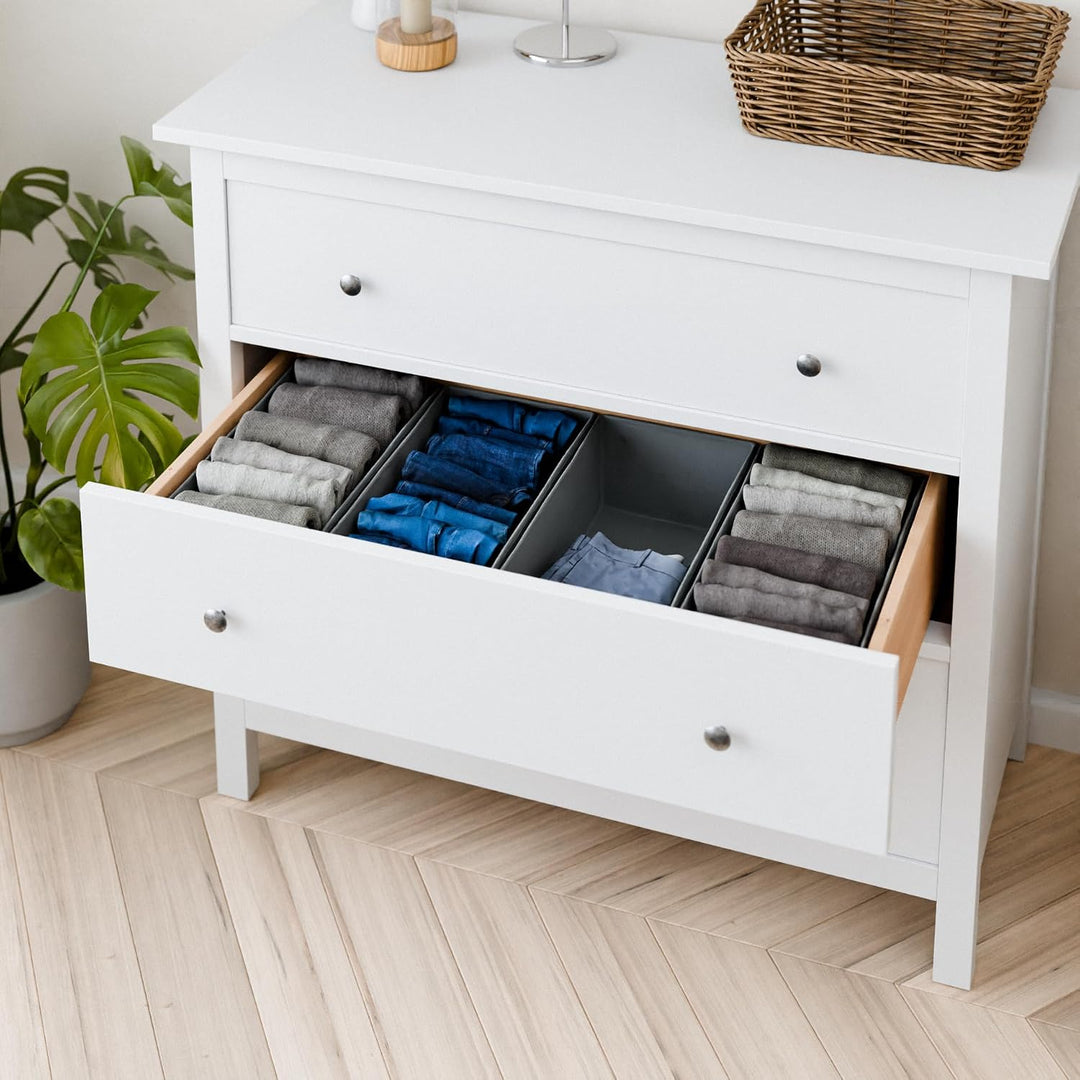 4x Organizer für Hemnes Kommode, Unterteilung für Schublade, 42 x 20,5 x 13cm, ideal für T-Schirts,